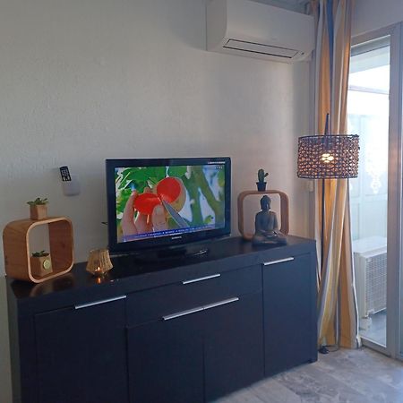 Juan Les Pins Tanit Studio Climatise Vue Sur Mer Piscine Antibes Luaran gambar